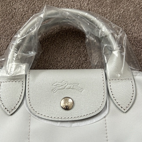 Long champ extra small Le Pliage Crossbody Bag silver - Picture 4 of 15